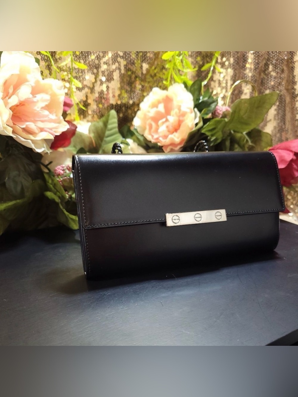 Cartier Trinity Love Collection Calfskin Leather Wallet